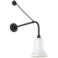 Academy 20" Anchored Rex Barn Light | Matte Black | 7.5 | 7.5" White Savannah Shade
