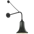 Academy 20" Anchored Rex Barn Light | Matte Black | 9.25 | 9.25" Green Savannah Shade