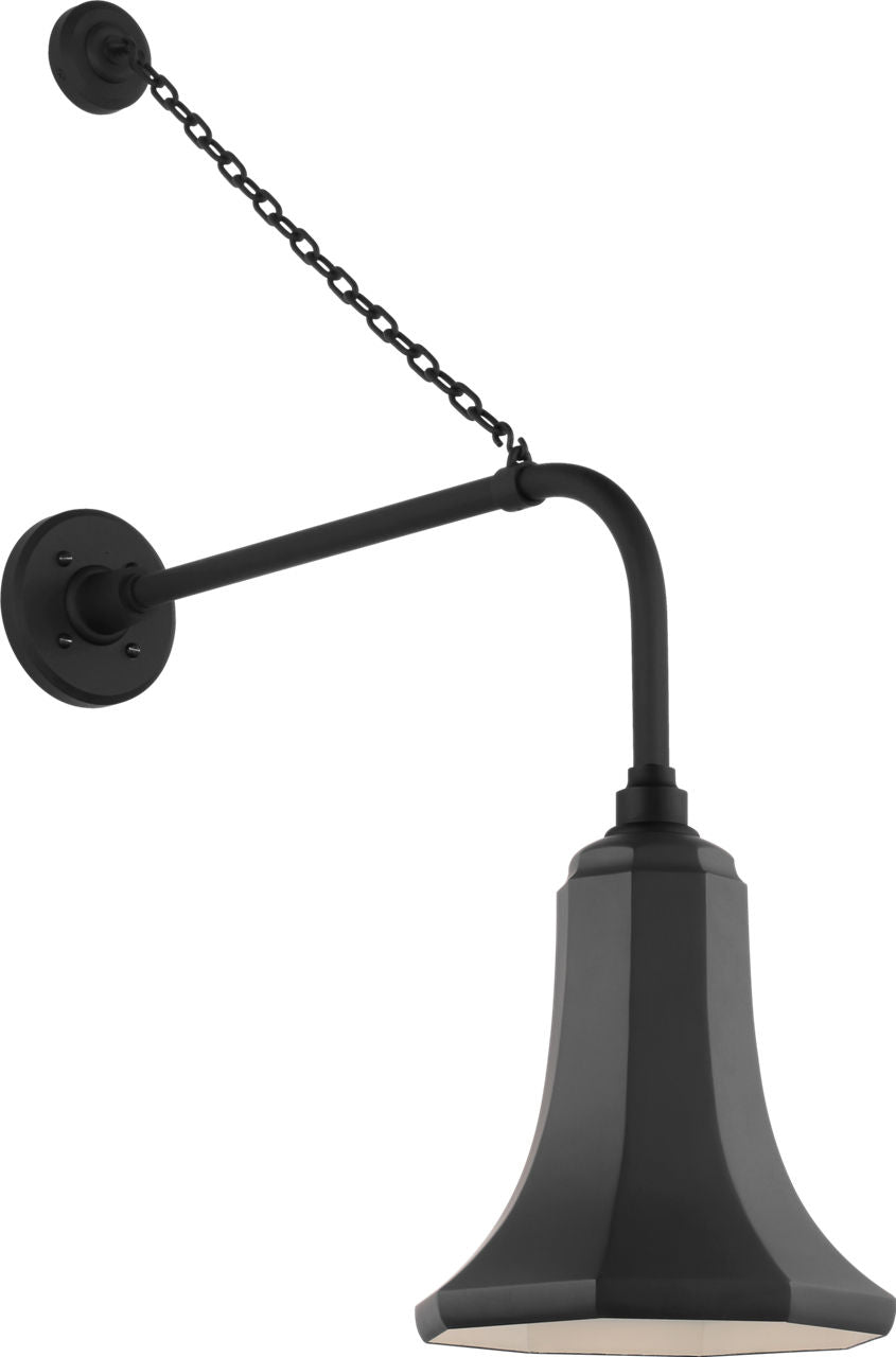 Academy 20" Anchored Rex Barn Light | Matte Black | 9.25 | 9.25" Matte Black Savannah Shade