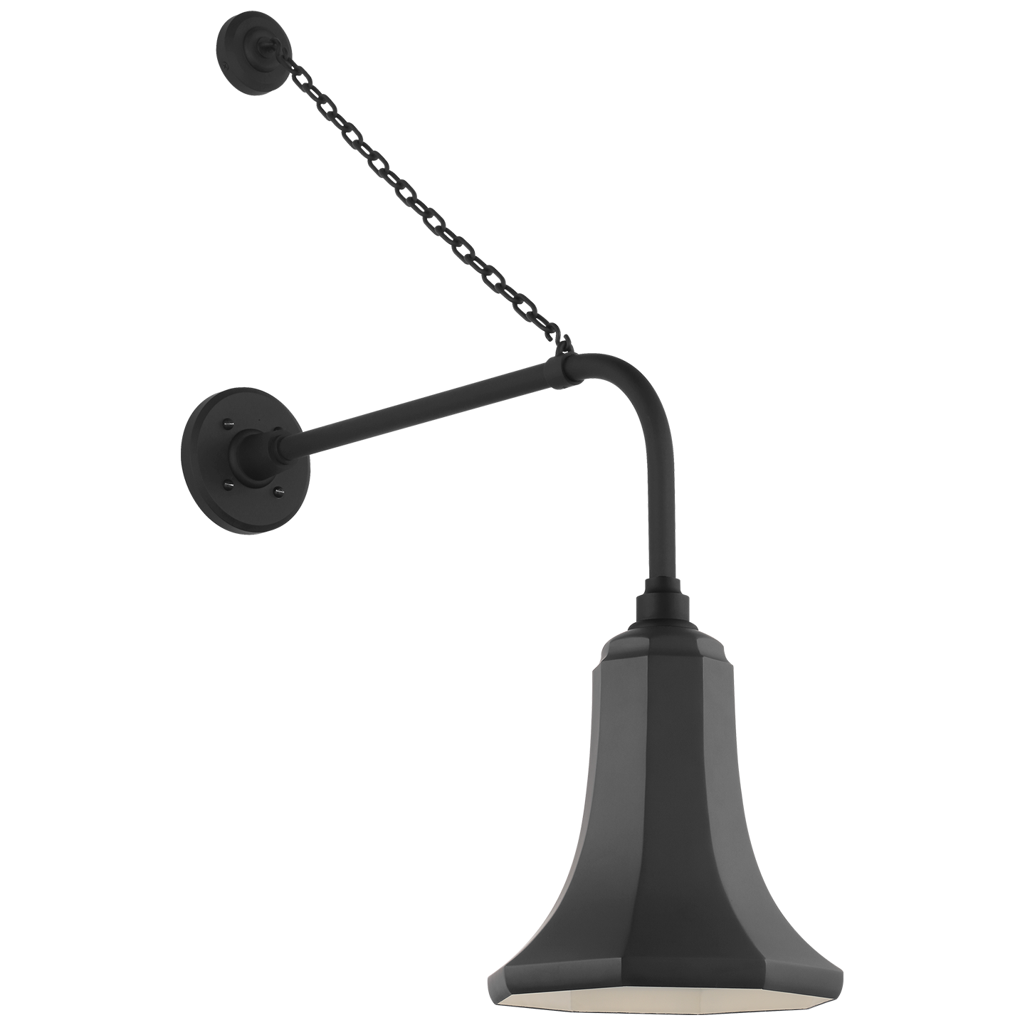 Academy 20" Anchored Rex Barn Light | Matte Black | 9.25 | 9.25" Matte Black Savannah Shade