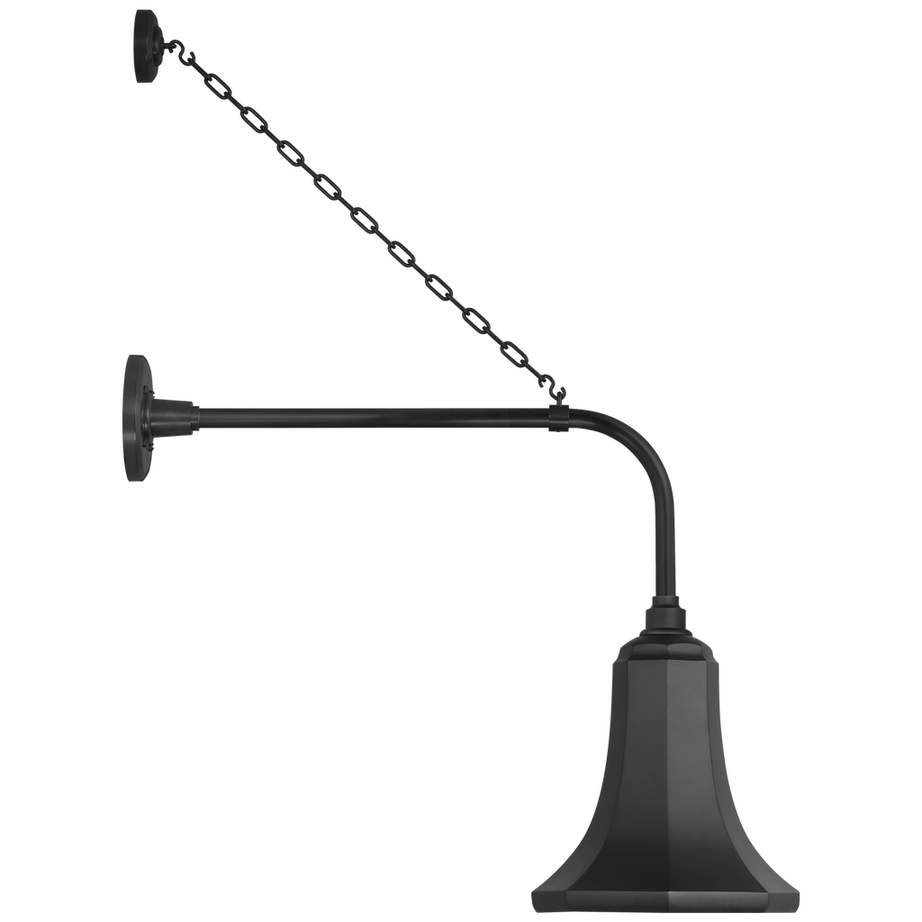Academy 20" Anchored Rex Barn Light | Matte Black | 9.25 | 9.25" Matte Black Savannah Shade