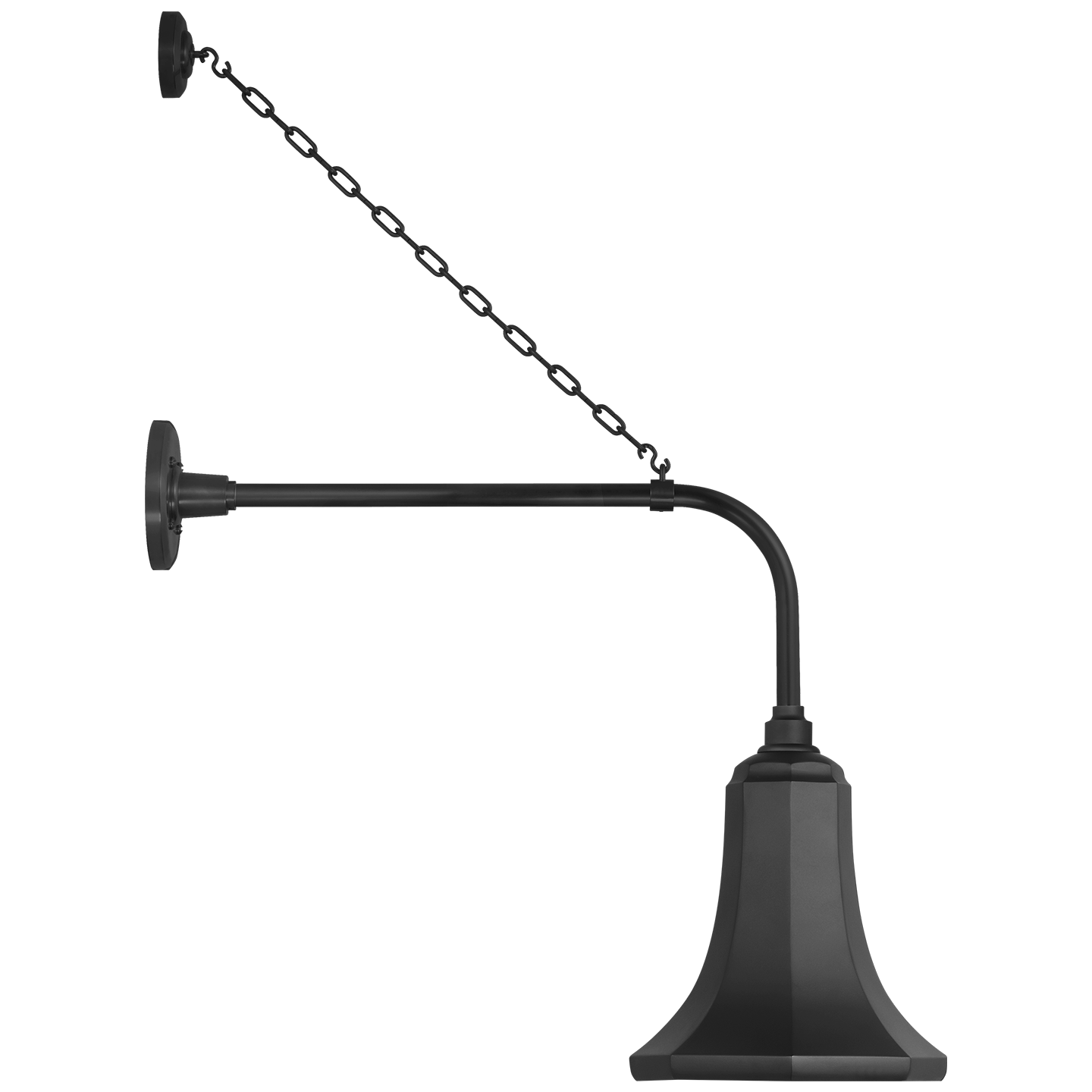 Academy 20" Anchored Rex Barn Light | Matte Black | 9.25 | 9.25" Matte Black Savannah Shade