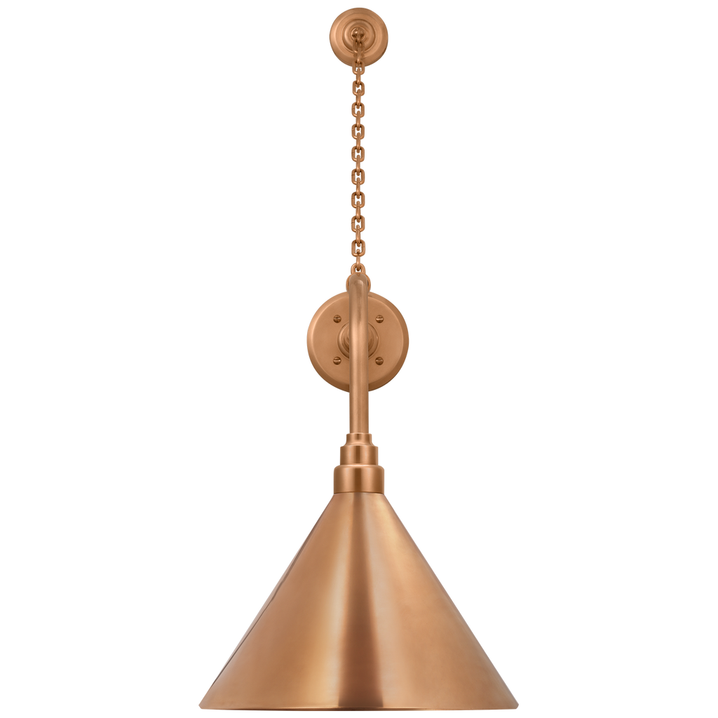 Academy 20" Anchored Rex Barn Light | Soft Copper | 12.5 | 12.5" Soft Copper Conical Savannah Shade
