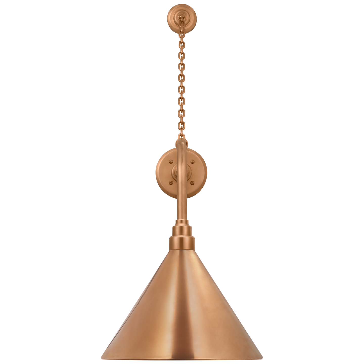 Academy 20" Anchored Rex Barn Light | Soft Copper | 12.5 | 12.5" Soft Copper Conical Savannah Shade