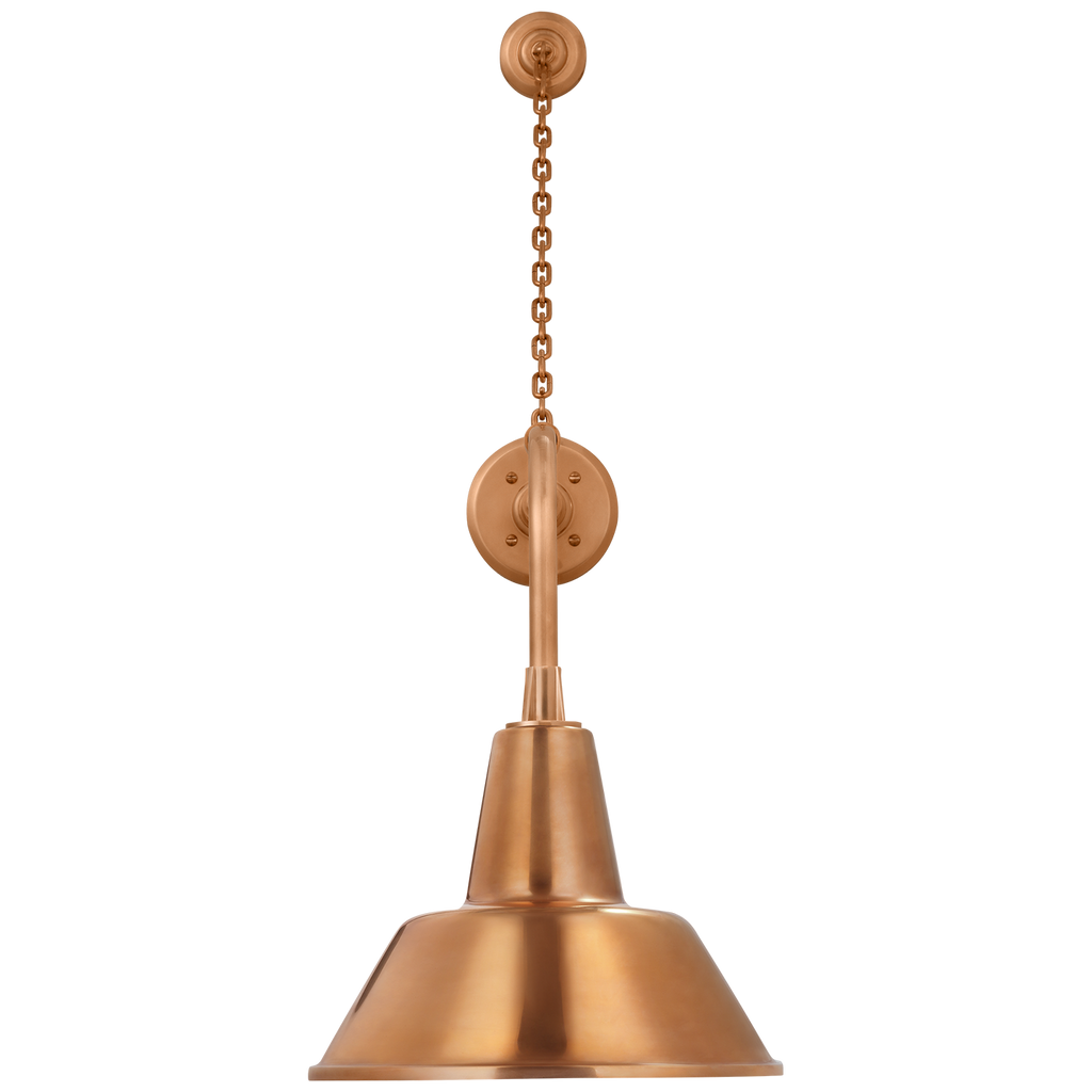 Academy 20" Anchored Rex Barn Light | Soft Copper | 12.5 | 12.5" Soft Copper Bowers Shade
