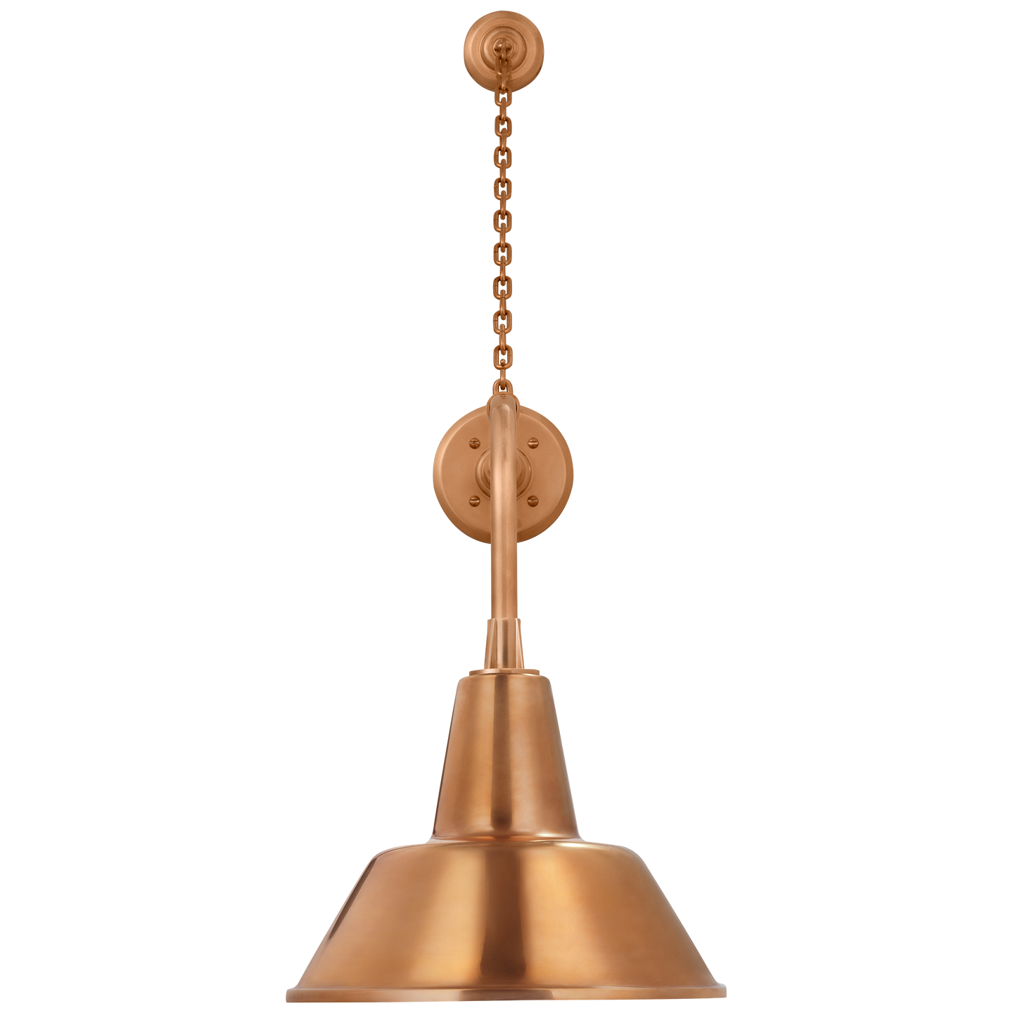 Academy 20" Anchored Rex Barn Light | Soft Copper | 12.5 | 12.5" Soft Copper Bowers Shade
