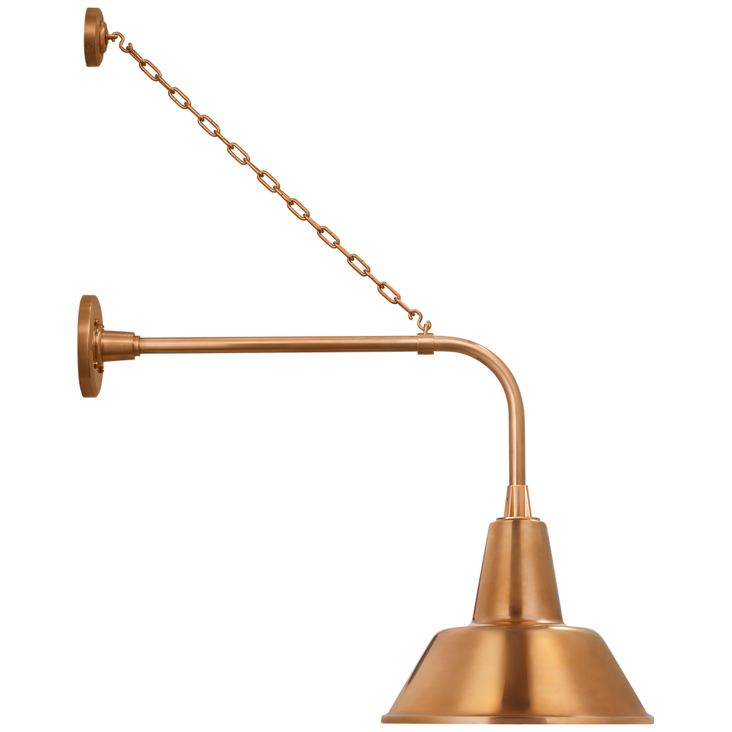 Academy 20" Anchored Rex Barn Light | Soft Copper | 12.5 | 12.5" Soft Copper Bowers Shade