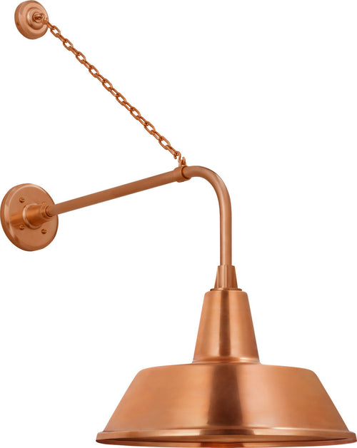 Academy 20" Anchored Rex Barn Light | Soft Copper | 16 | 16" Soft Copper Bowers Shade