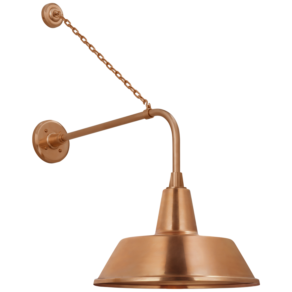 Academy 20" Anchored Rex Barn Light | Soft Copper | 16 | 16" Soft Copper Bowers Shade