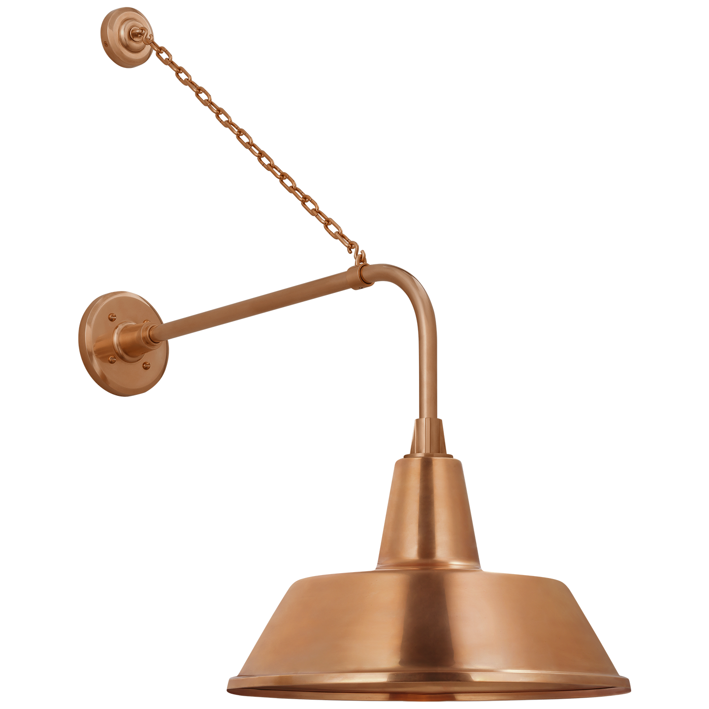 Academy 20" Anchored Rex Barn Light | Soft Copper | 16 | 16" Soft Copper Bowers Shade