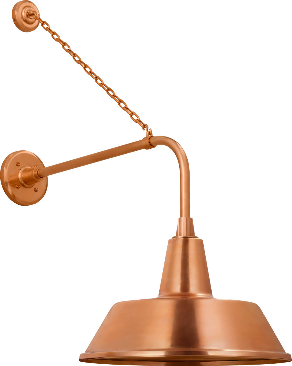 Academy 20" Anchored Rex Barn Light | Soft Copper | 16 | 16" Soft Copper Bowers Shade