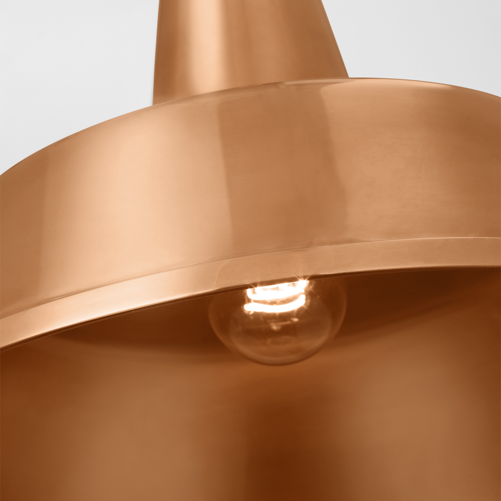 Academy 20" Anchored Rex Barn Light | Soft Copper | 16 | 16" Soft Copper Bowers Shade