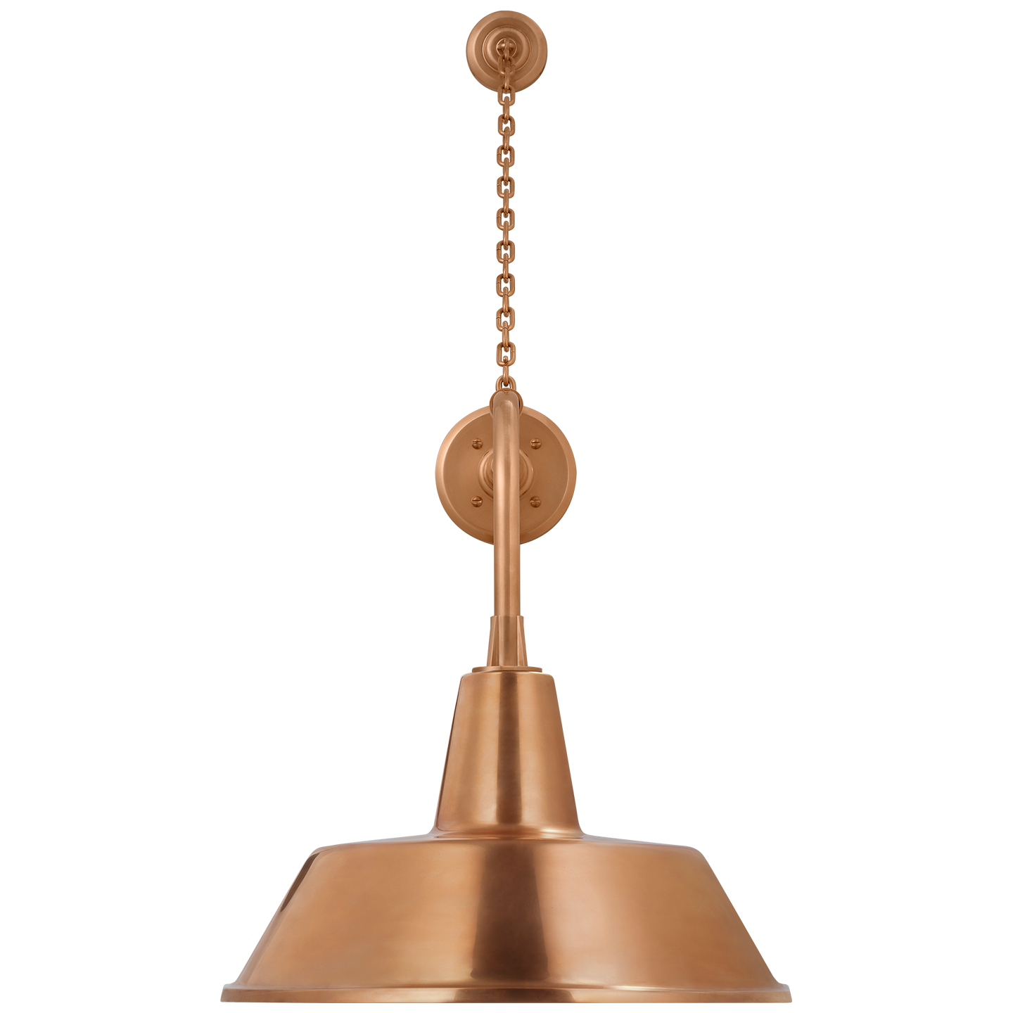 Academy 20" Anchored Rex Barn Light | Soft Copper | 16 | 16" Soft Copper Bowers Shade