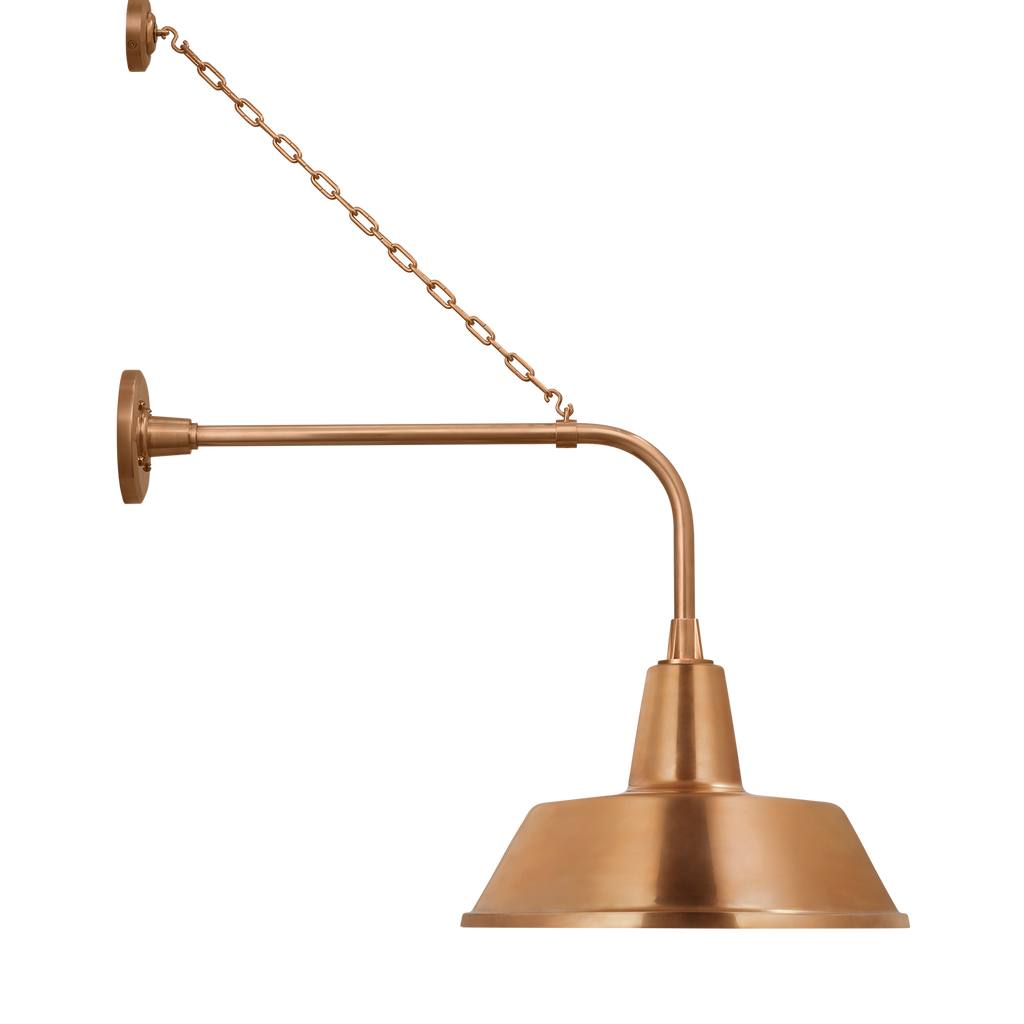 Academy 20" Anchored Rex Barn Light | Soft Copper | 16 | 16" Soft Copper Bowers Shade