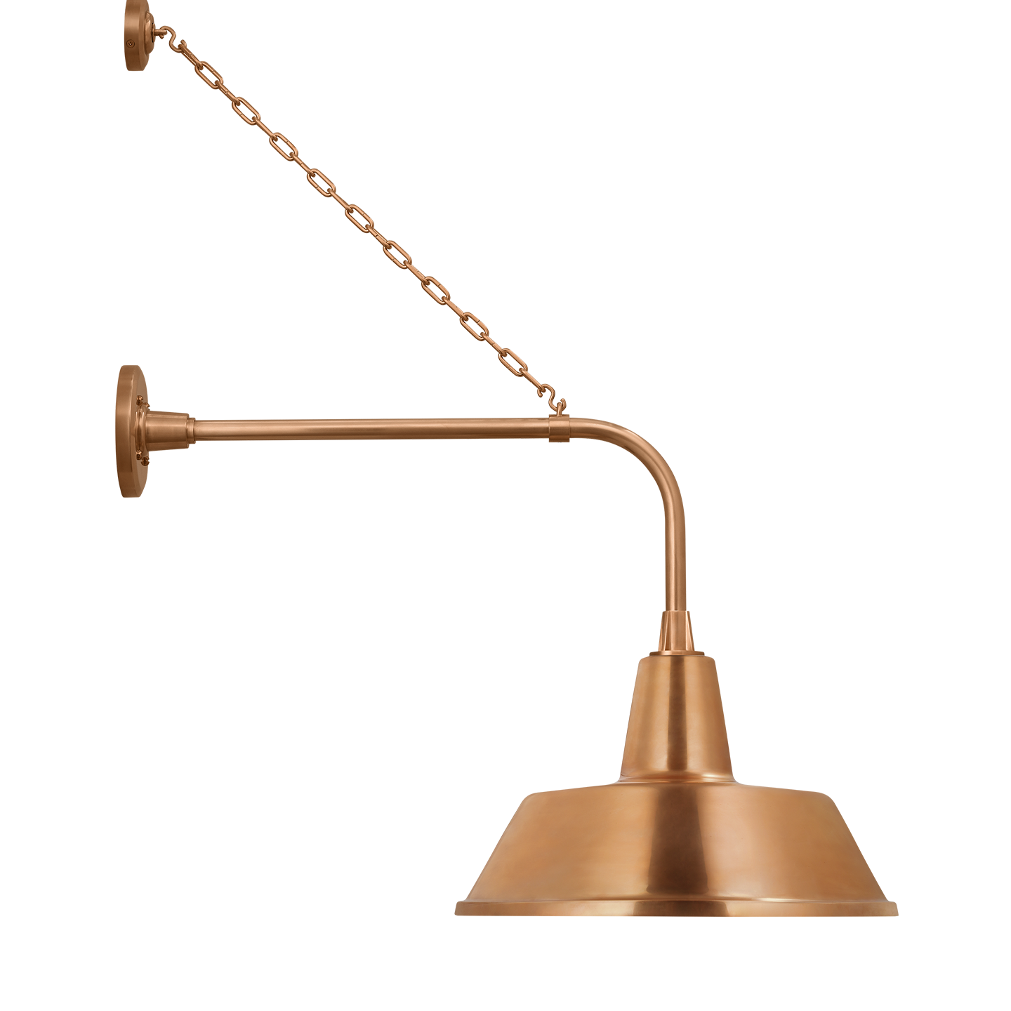 Academy 20" Anchored Rex Barn Light | Soft Copper | 16 | 16" Soft Copper Bowers Shade