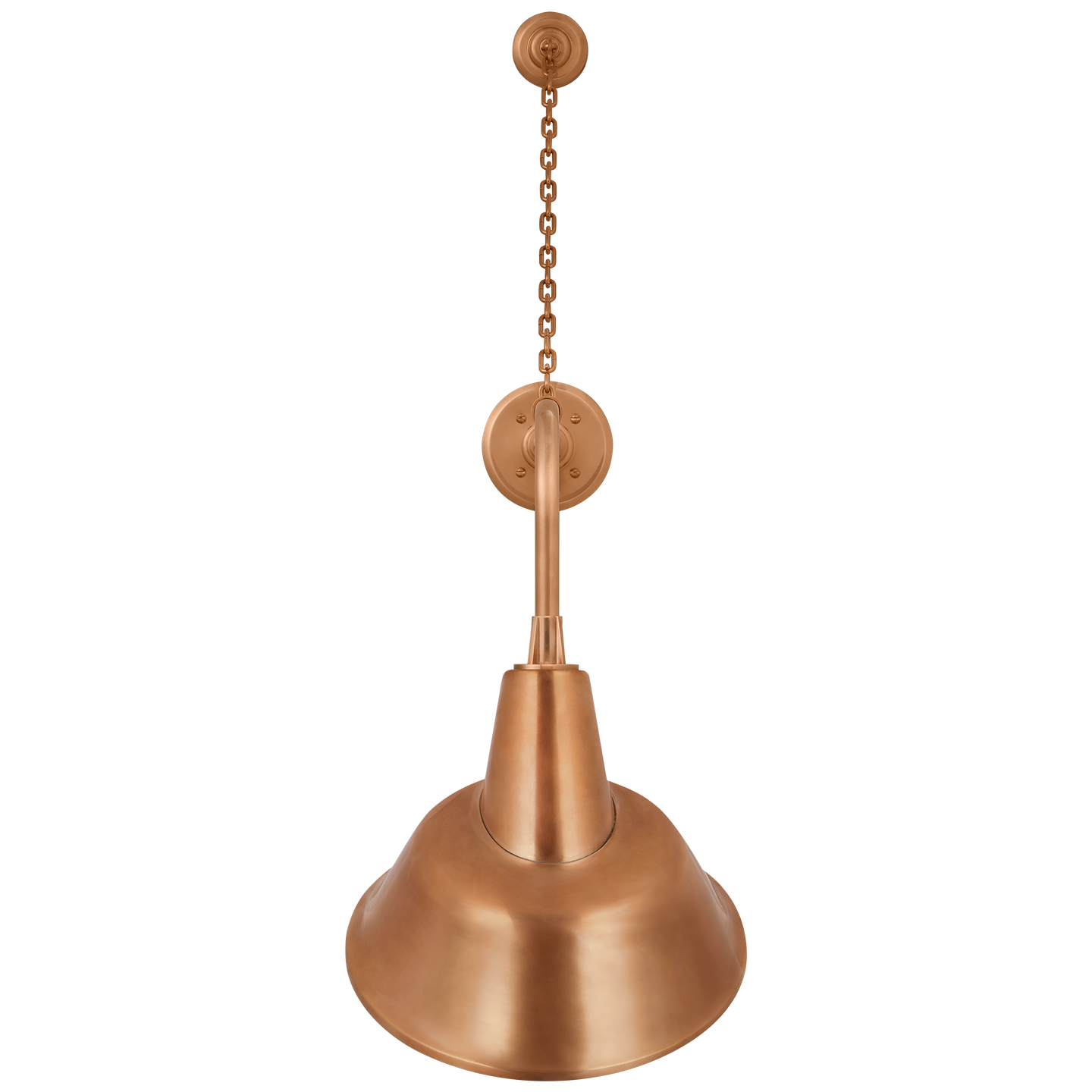 Academy 20" Anchored Rex Barn Light | Soft Copper | 12.5 | 12.5" Soft Copper Tilted Bowers Shade