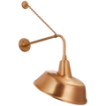 Academy 20" Anchored Rex Barn Light | Soft Copper | 16 | 16" Soft Copper Tilted Bowers Shade