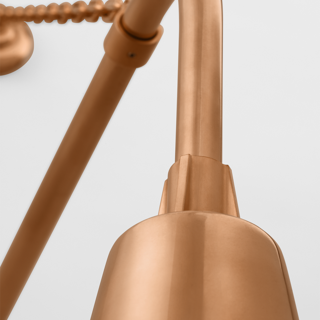 Academy 20" Anchored Rex Barn Light | Soft Copper | 16 | 16" Soft Copper Tilted Bowers Shade