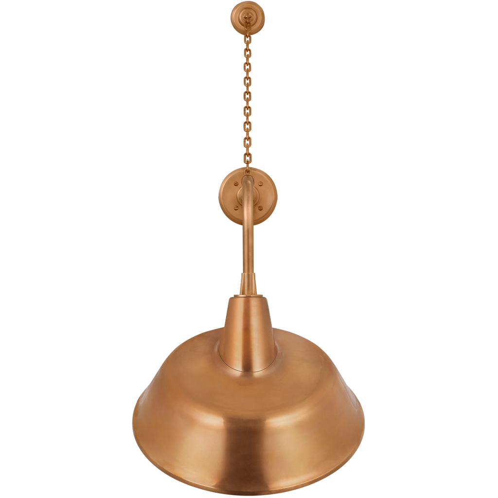 Academy 20" Anchored Rex Barn Light | Soft Copper | 16 | 16" Soft Copper Tilted Bowers Shade