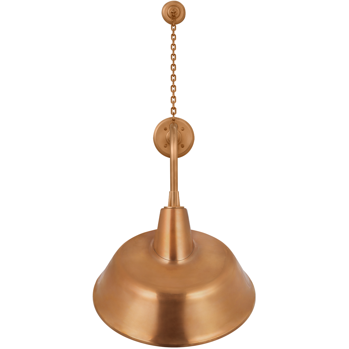 Academy 20" Anchored Rex Barn Light | Soft Copper | 16 | 16" Soft Copper Tilted Bowers Shade