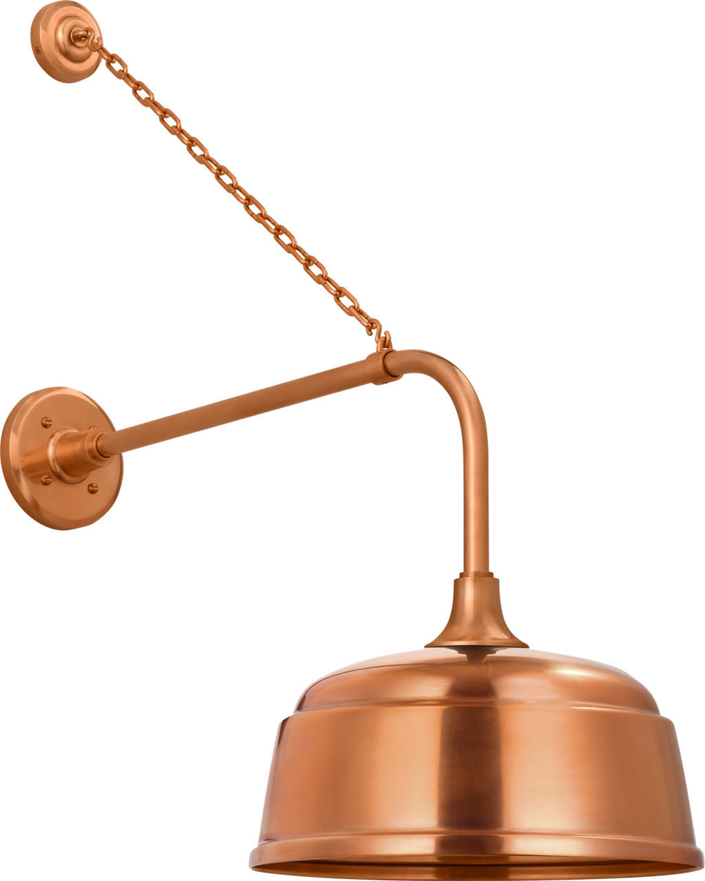 Academy 20" Anchored Rex Barn Light | Soft Copper | 12.5 | 12.5" Soft Copper Rockhouse Shade