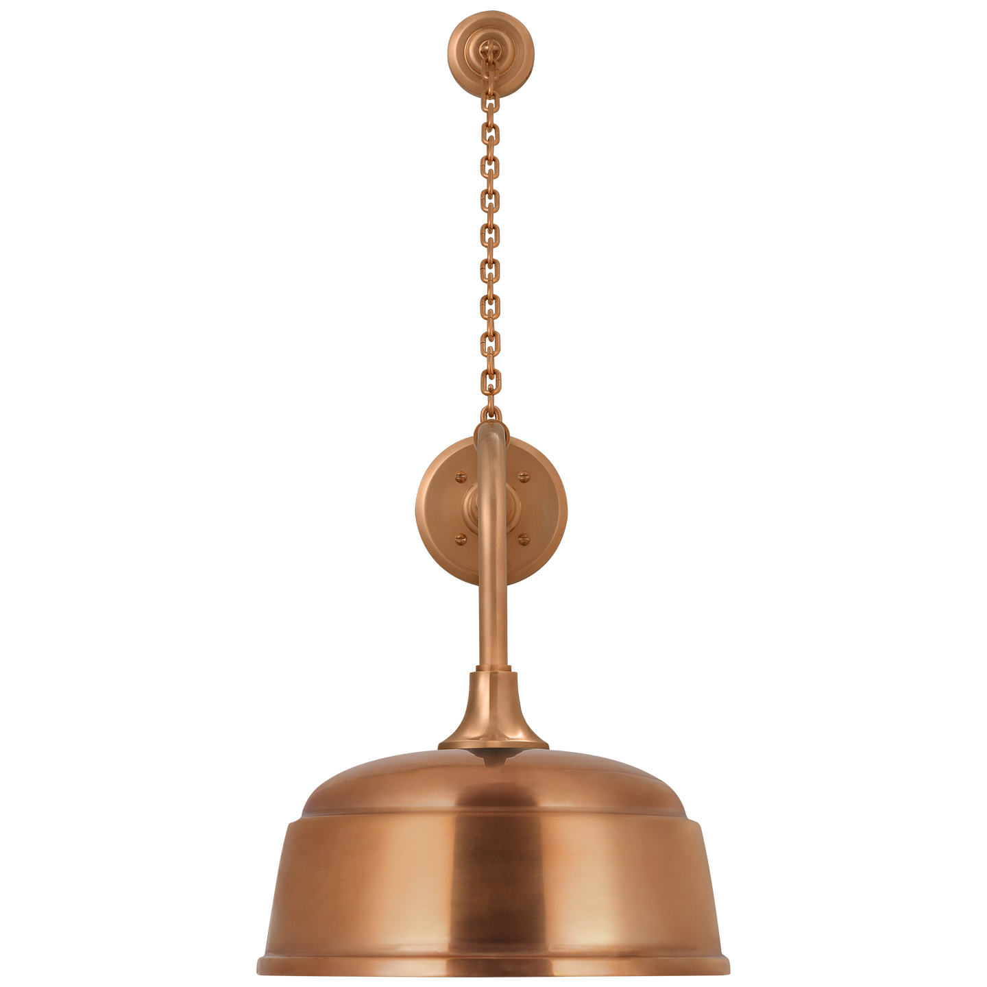 Academy 20" Anchored Rex Barn Light | Soft Copper | 12.5 | 12.5" Soft Copper Rockhouse Shade