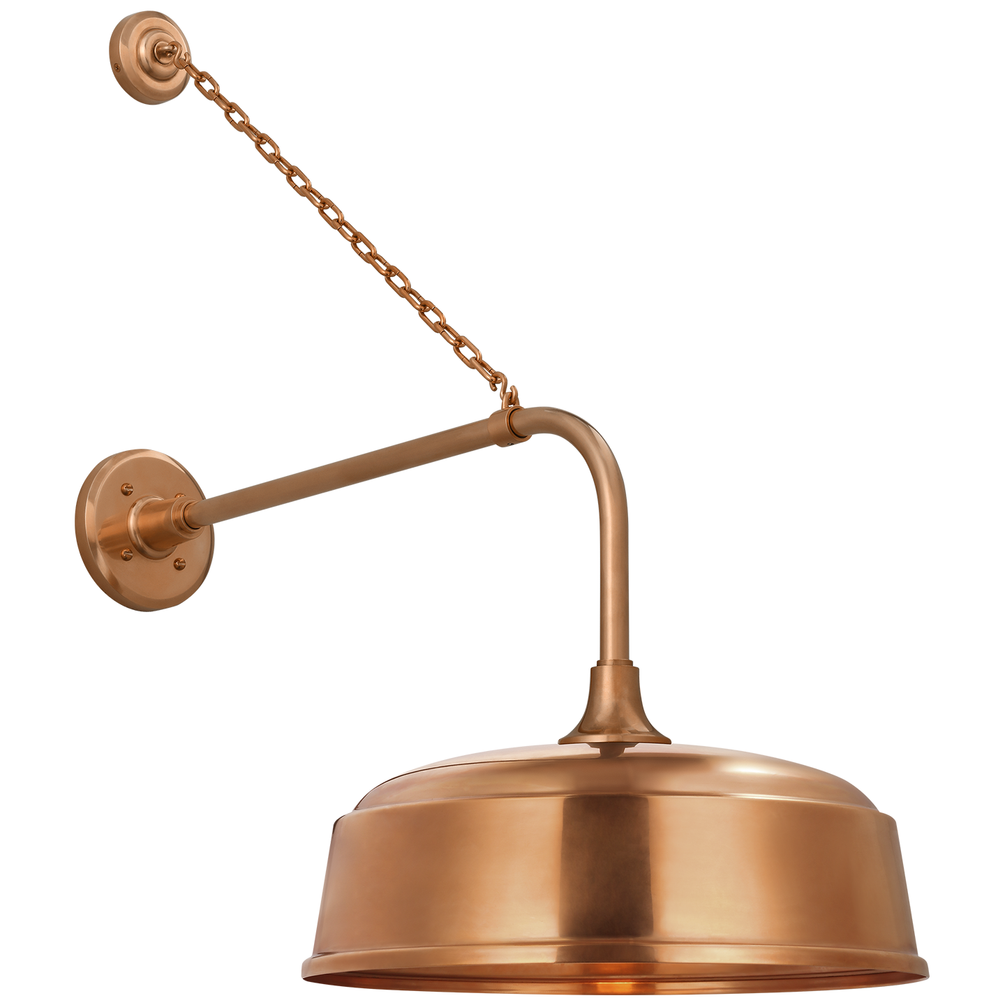 Academy 20" Anchored Rex Barn Light | Soft Copper | 16 | 16" Soft Copper Rockhouse Shade