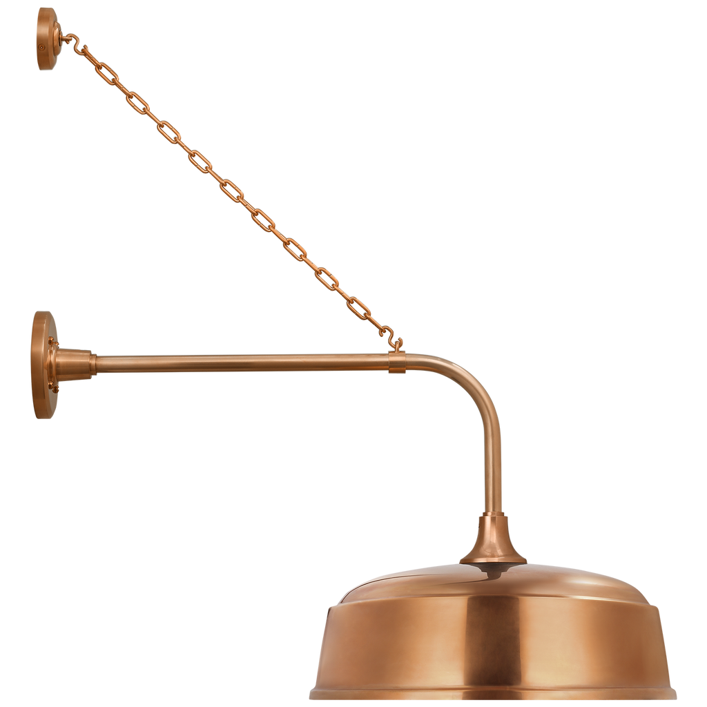Academy 20" Anchored Rex Barn Light | Soft Copper | 16 | 16" Soft Copper Rockhouse Shade