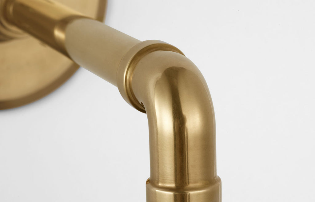 Academy 11" Mack Barn Light | Hand-Rubbed Antique Brass | 12.5 | 12.5" White Bowers Shade
