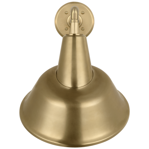 Academy 11" Mack Barn Light | Hand-Rubbed Antique Brass | 12.5 | 12.5" Hand-Rubbed Antique Brass Tilted Bowers Shade