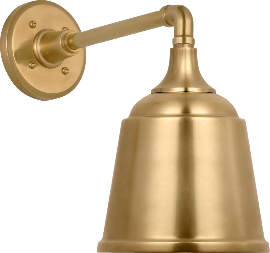 Academy 11" Mack Barn Light | Hand-Rubbed Antique Brass | 8 | 8" Hand-Rubbed Antique Brass Rockhouse Shade