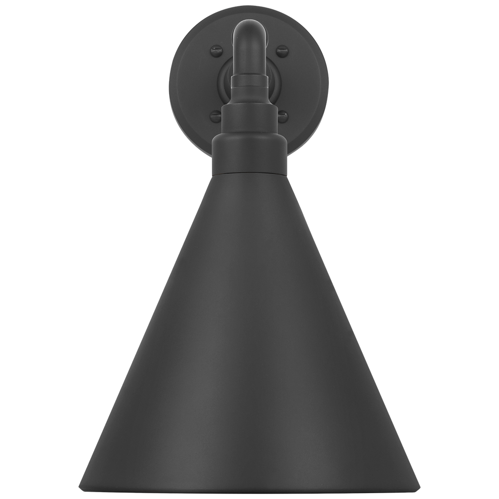 Academy 11" Mack Barn Light | Matte Black | 9 | 9" Matte Black Conical Savannah Shade