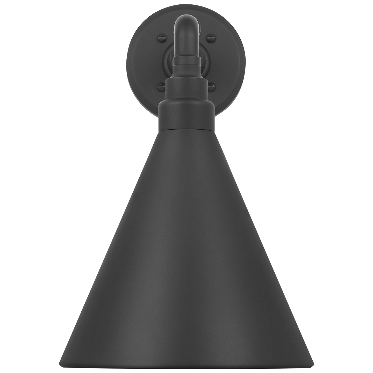 Academy 11" Mack Barn Light | Matte Black | 9 | 9" Matte Black Conical Savannah Shade