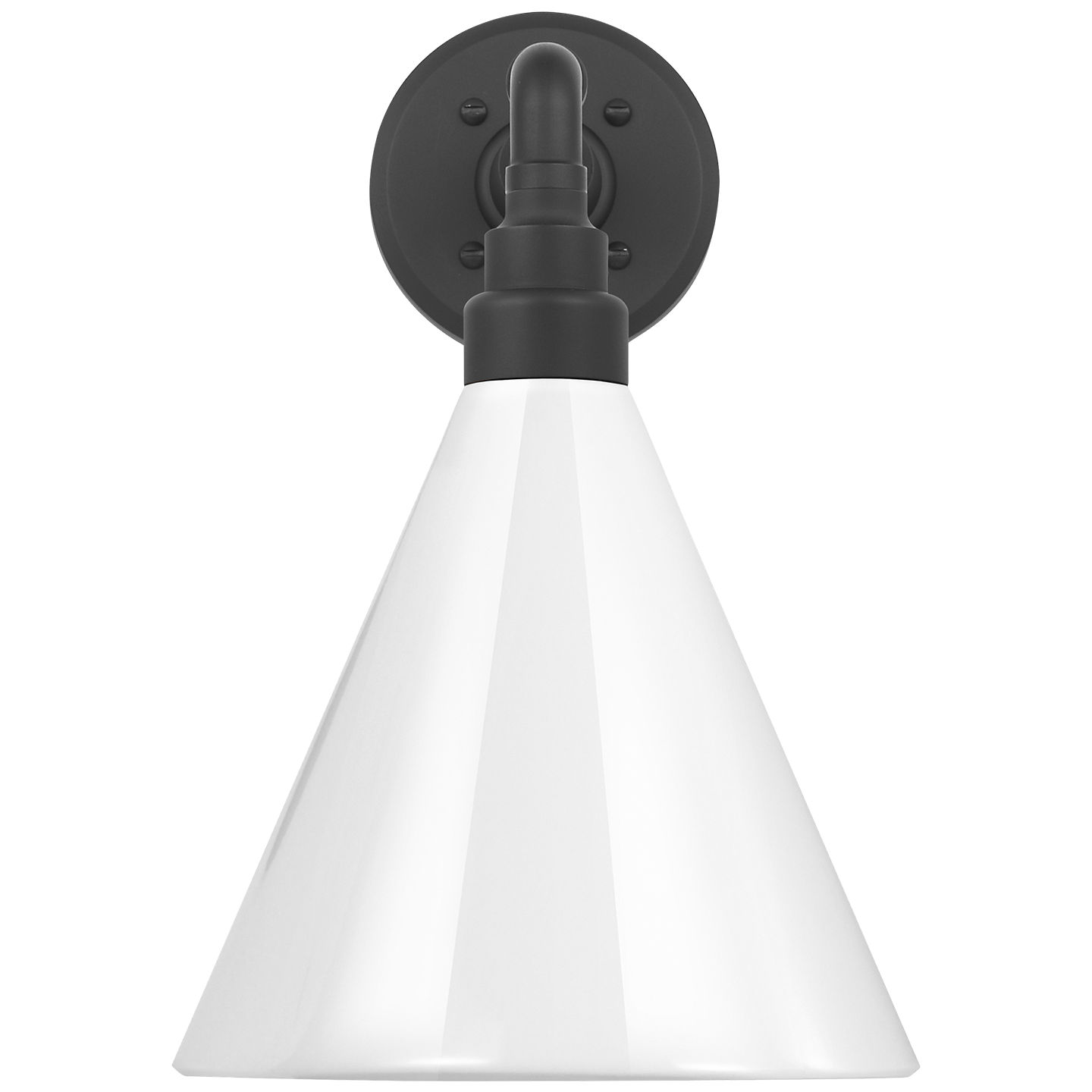 Academy 11" Mack Barn Light | Matte Black | 9 | 9" White Conical Savannah Shade