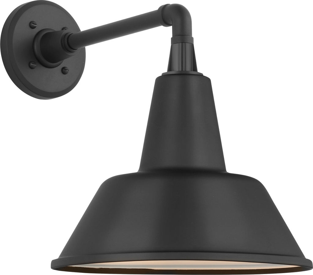Academy 11" Mack Barn Light | Matte Black | 12.5 | 12.5" Matte Black Bowers Shade