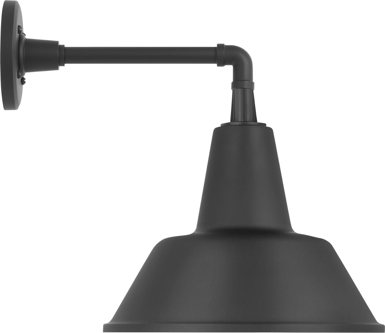 Academy 11" Mack Barn Light | Matte Black | 12.5 | 12.5" Matte Black Bowers Shade