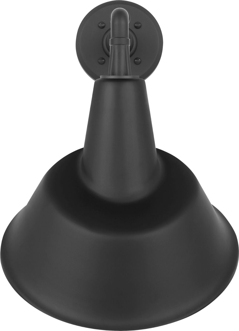Academy 11" Mack Barn Light | Matte Black | 12.5 | 12.5" Matte Black Tilted Bowers Shade