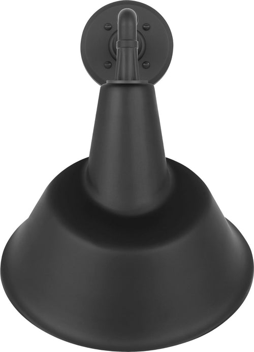 Academy 11" Mack Barn Light | Matte Black | 12.5 | 12.5" Matte Black Tilted Bowers Shade