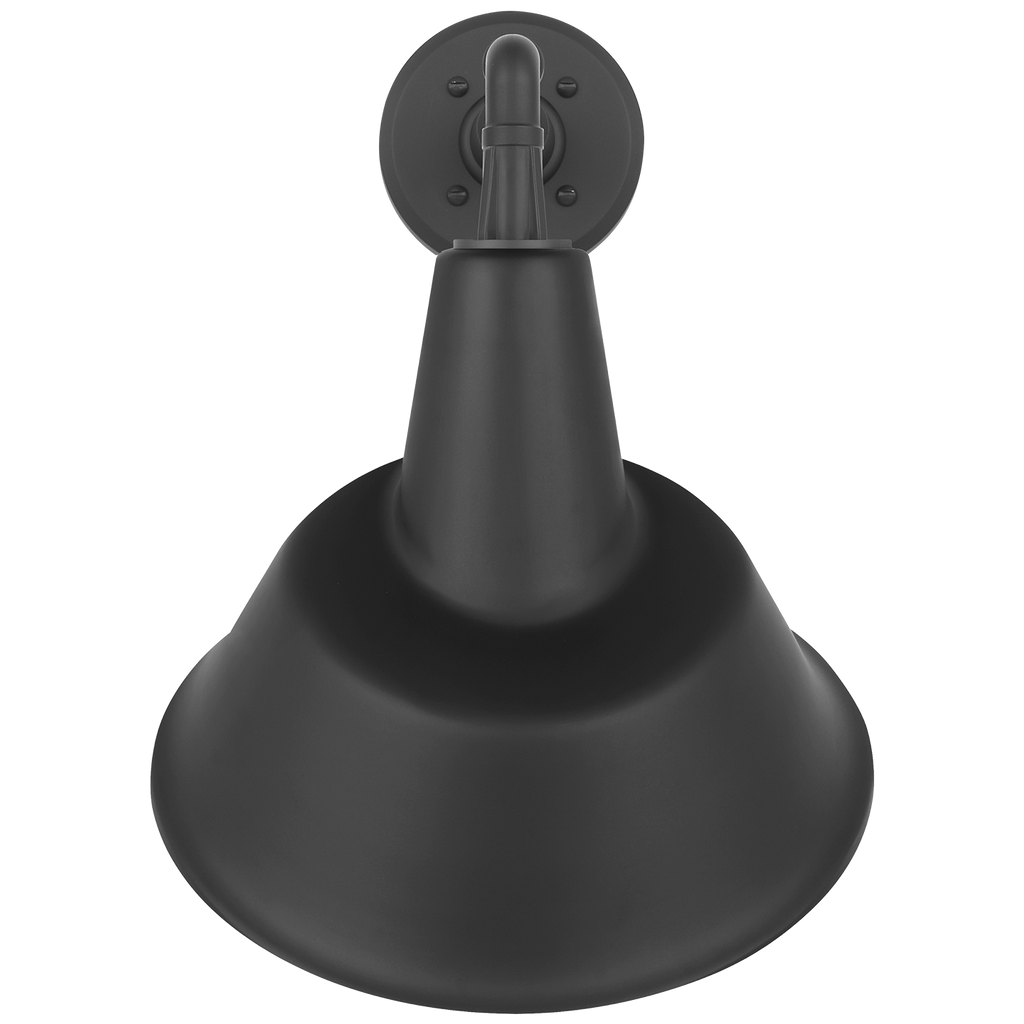 Academy 11" Mack Barn Light | Matte Black | 12.5 | 12.5" Matte Black Tilted Bowers Shade