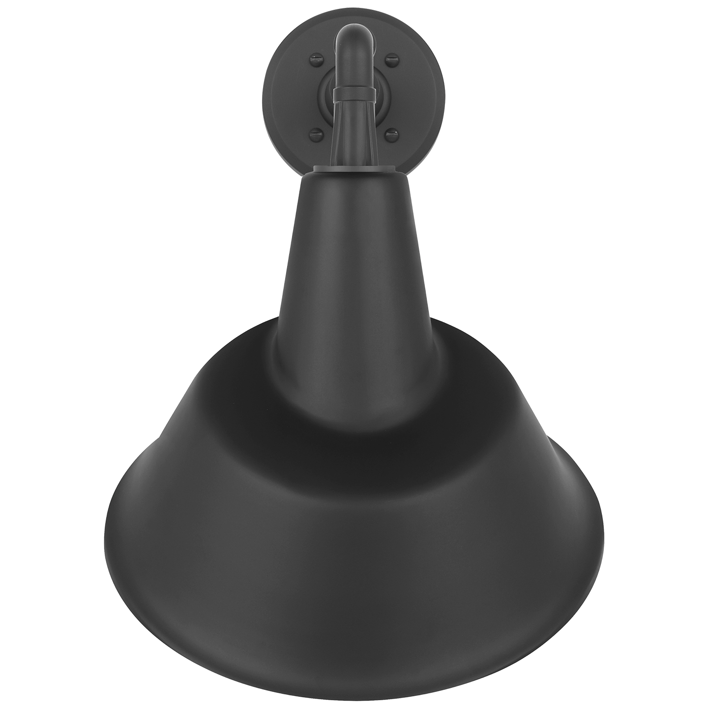 Academy 11" Mack Barn Light | Matte Black | 12.5 | 12.5" Matte Black Tilted Bowers Shade