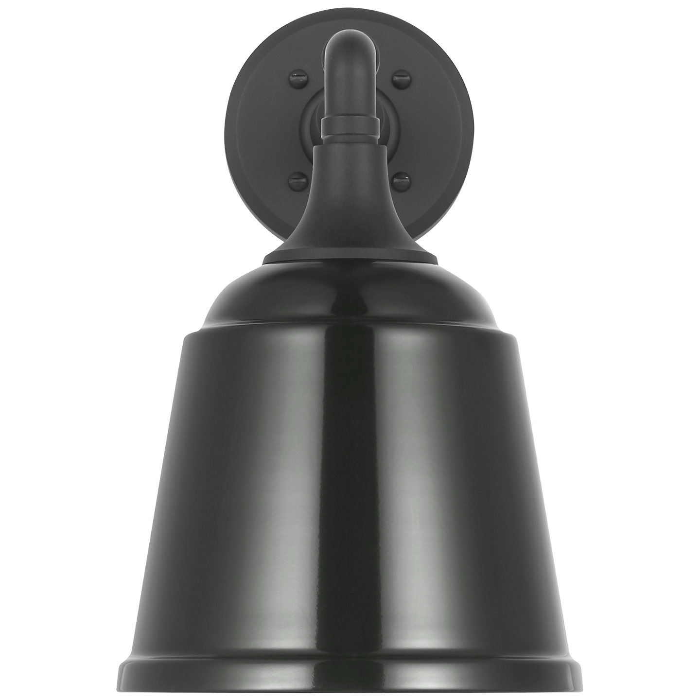 Academy 11" Mack Barn Light | Matte Black | 8 | 8" Green Rockhouse Shade