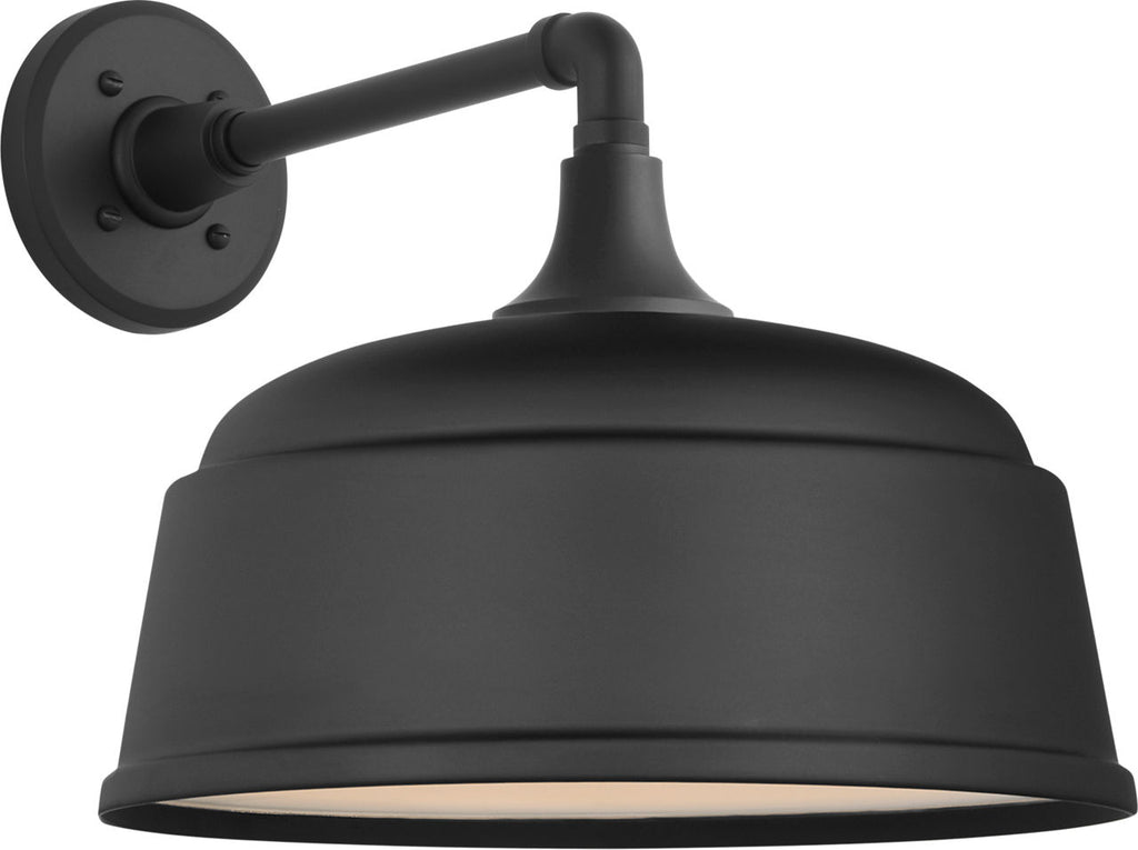 Academy 11" Mack Barn Light | Matte Black | 12.5 | 12.5" Matte Black Rockhouse Shade