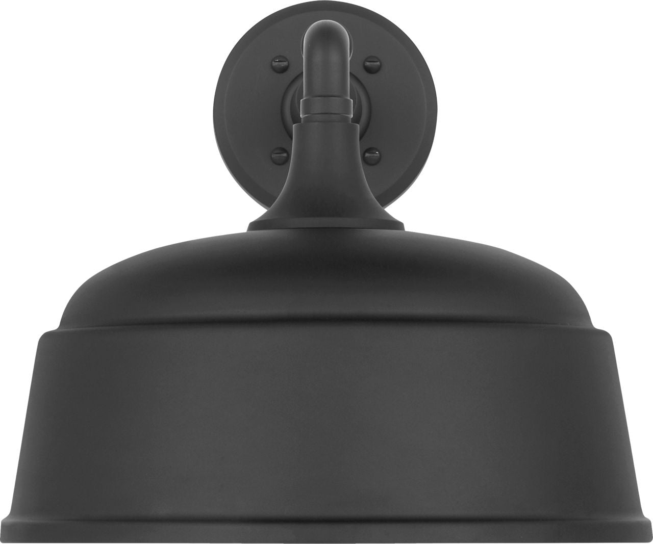 Academy 11" Mack Barn Light | Matte Black | 12.5 | 12.5" Matte Black Rockhouse Shade