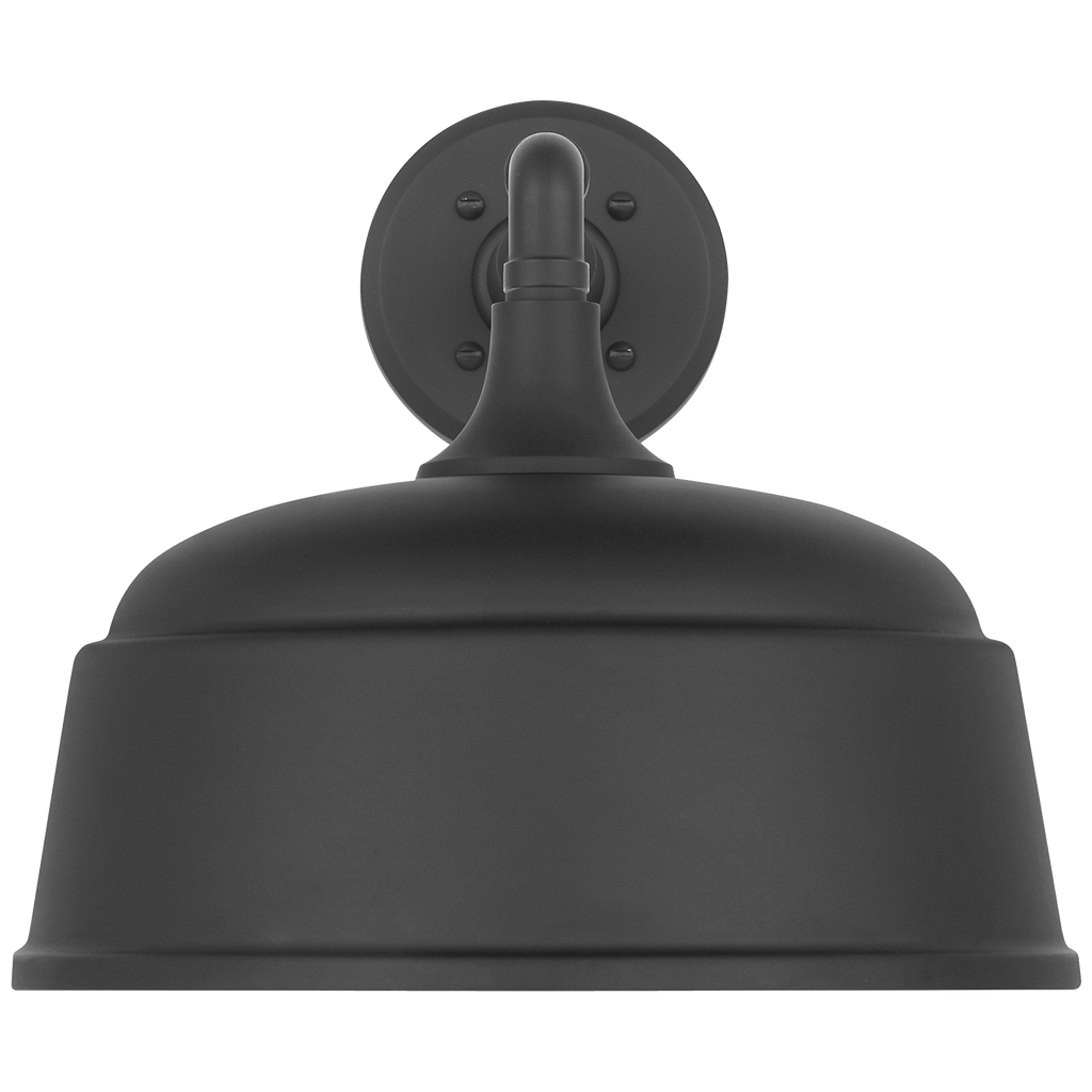 Academy 11" Mack Barn Light | Matte Black | 12.5 | 12.5" Matte Black Rockhouse Shade