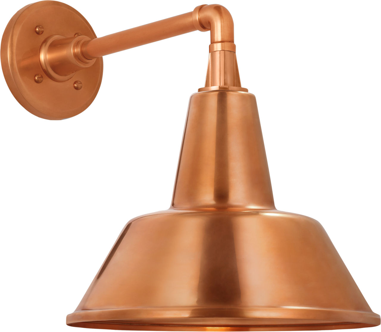 Academy 11" Mack Barn Light | Soft Copper | 12.5 | 12.5" Soft Copper Bowers Shade