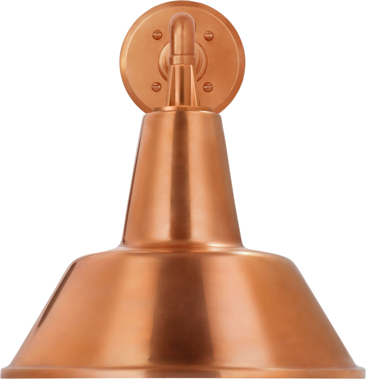 Academy 11" Mack Barn Light | Soft Copper | 12.5 | 12.5" Soft Copper Bowers Shade