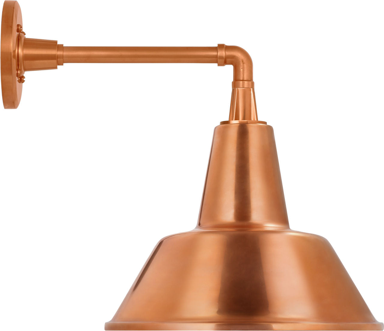 Academy 11" Mack Barn Light | Soft Copper | 12.5 | 12.5" Soft Copper Bowers Shade