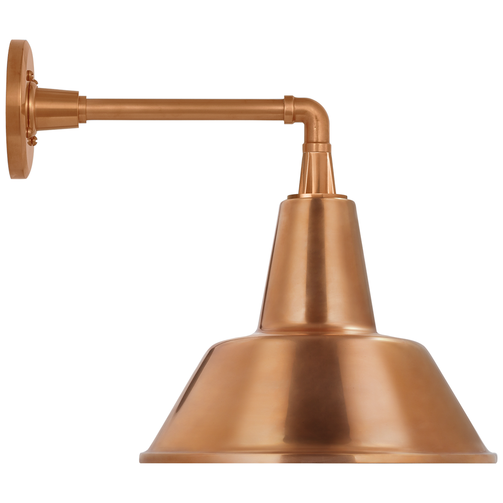 Academy 11" Mack Barn Light | Soft Copper | 12.5 | 12.5" Soft Copper Bowers Shade