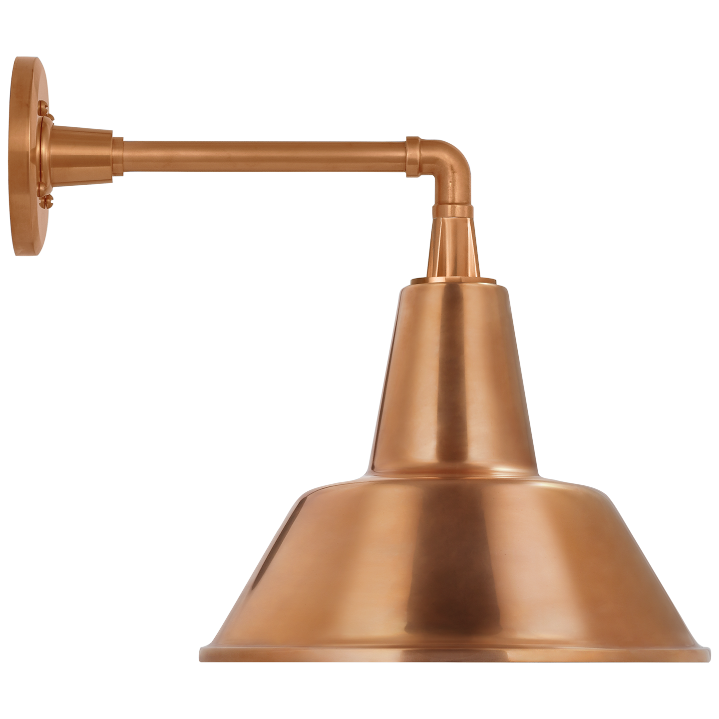 Academy 11" Mack Barn Light | Soft Copper | 12.5 | 12.5" Soft Copper Bowers Shade
