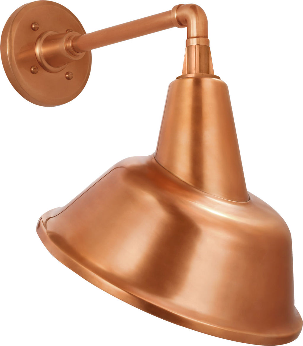 Academy 11" Mack Barn Light | Soft Copper | 12.5 | 12.5" Soft Copper Tilted Bowers Shade